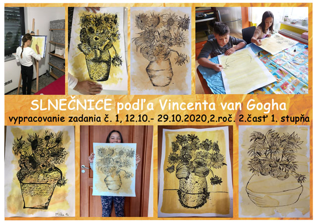 Slnečnice podľa Vincenta van Gogha